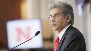 Prem speaking at a UNL event in 2012. Photo by Craig Chandler / University Communications, UNL